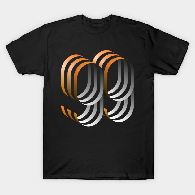 99 - orange T-Shirt by MplusC